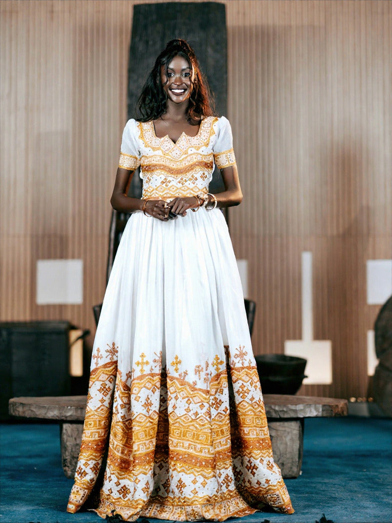 HABESHA KEMIS | ETHIOPIAN TRADITIONAL DRESS | TRADITIONAL ETHIOPIAN WEDDING DRESS