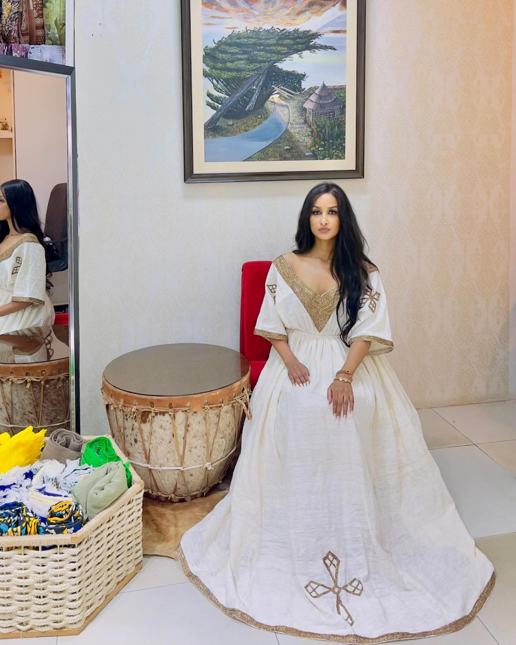 stunning habesha dress for event