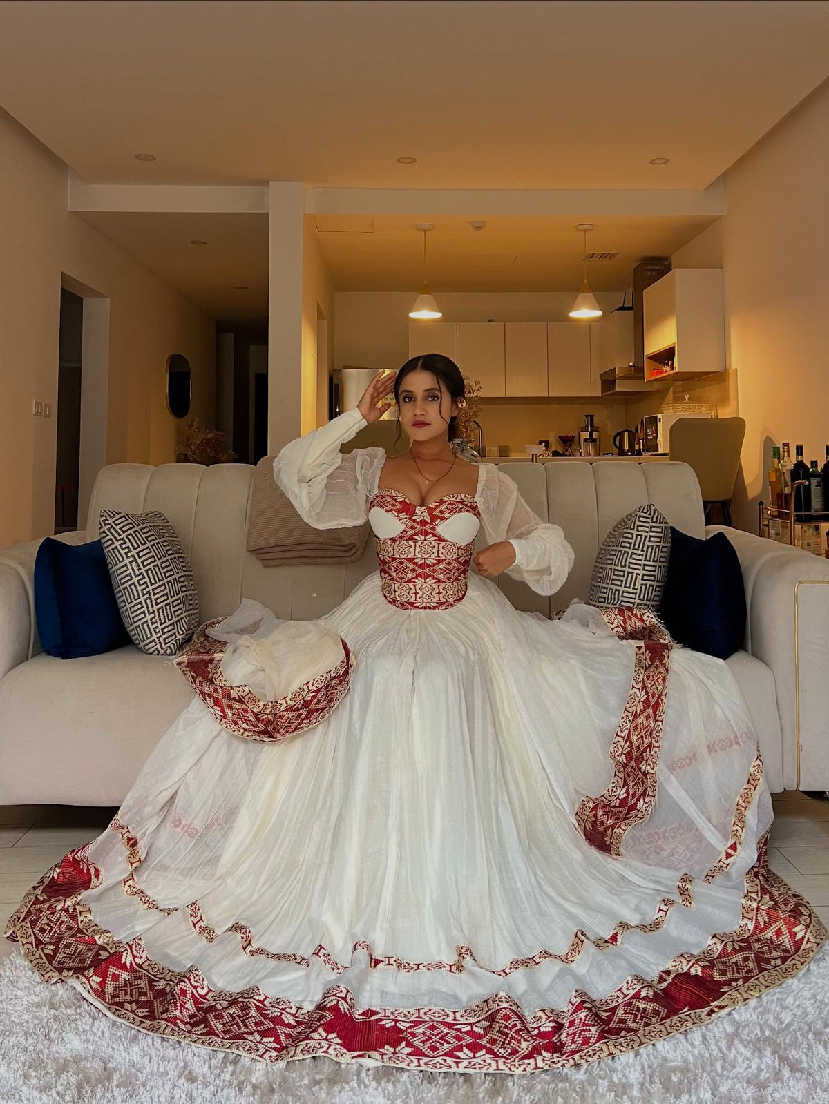 Ethiopian Cultural Habesha Kemis for Wedding