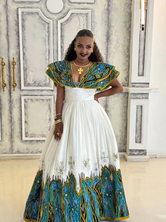 TRADITIONAL ETHIOPIAN WEDDING DRESS – ELEGANT HABESHA BRIDAL STYLE