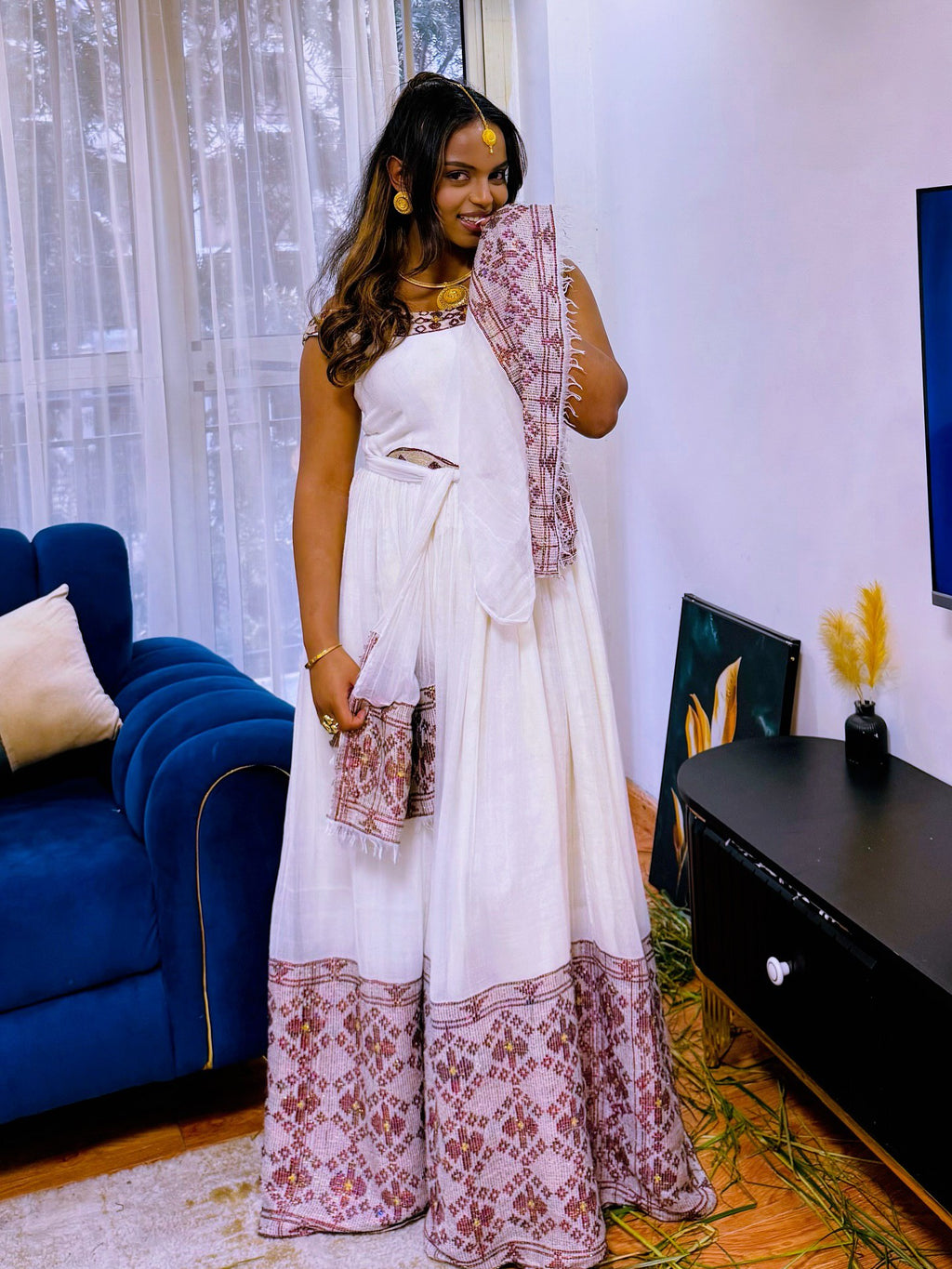 ENATFANTA UNIQUE HABESHA DRESS STYLE | TRADITIONAL ETHIOPIAN DRESS DESIGN | FESTIVE HABESHA KEMIS