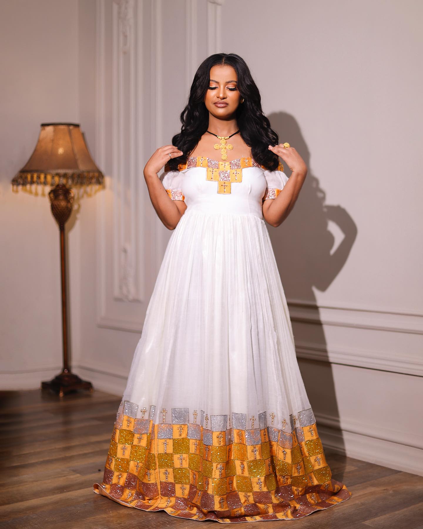BURTE HABESHA DRESS | LUXURY TRADITIONAL ETHIOPIAN CLOTHING | WEDDING HABESHA KEMIS