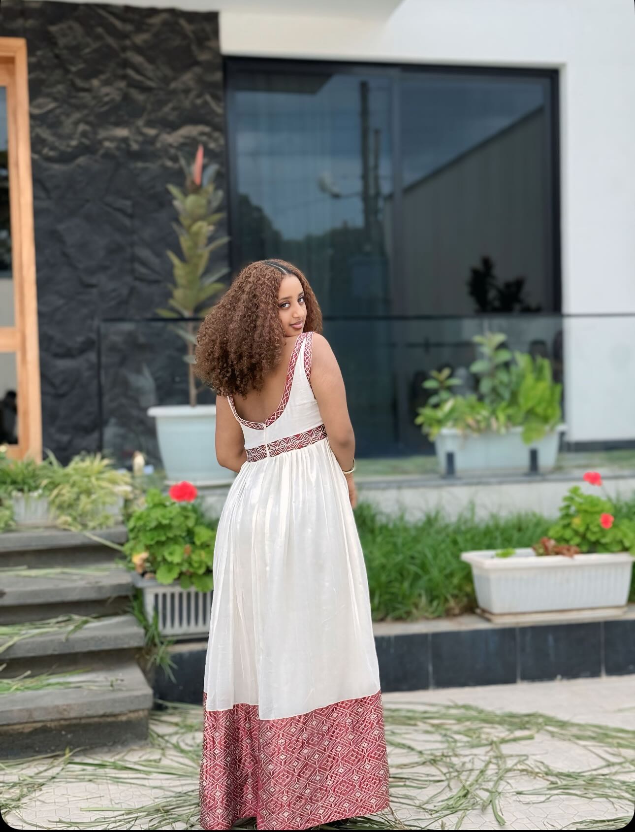 SLEEVELESS HABESHA DRESS – MODERN HABESHA KEMIS | ETHIOPIAN TRADITIONAL DRESS COLLECTION
