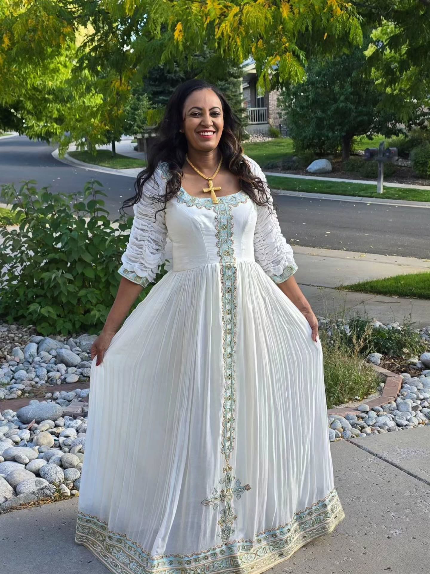 ELEGANT HABESHA DRESS | BEAUTIFUL HABESHA KEMIS INSPIRED BY ETHIOPIAN CLOTHING