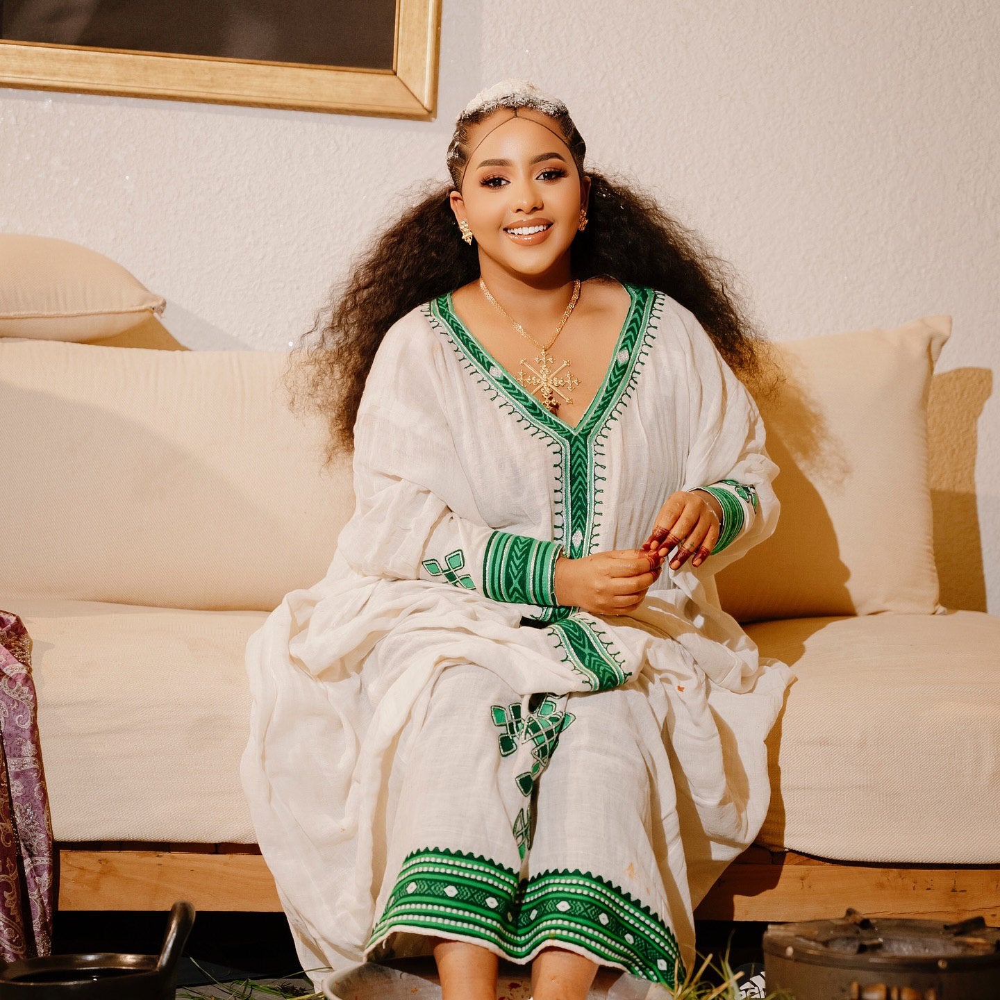 BUY ETHIOPIAN DRESS & HABESHA KEMIS | GOLD & BLACK ETHIOPIAN CLOTHING