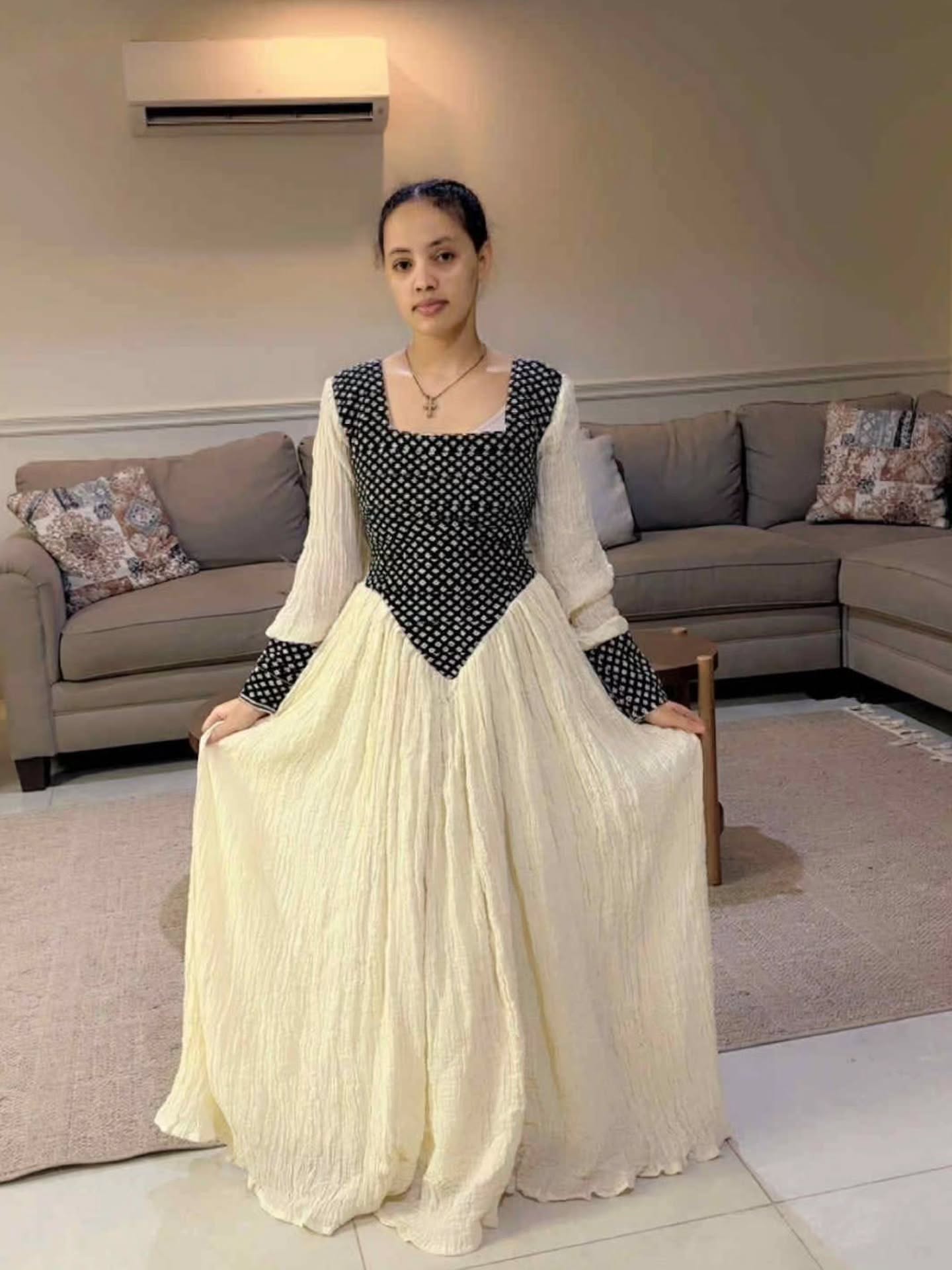 MANALMOSH CULTURAL ELEGANCE HABESHA KEMIS | TRADITIONAL ETHIOPIAN CLOTHING | GRACEFUL HABESHA DRESS