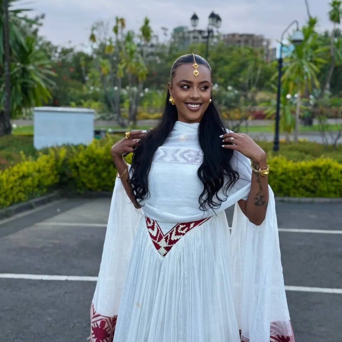 SINKINESH AUTHENTIC HABESHA KEMIS | TRADITIONAL HABESHA DRESS | ETHIOPIAN CLOTHING STYLE