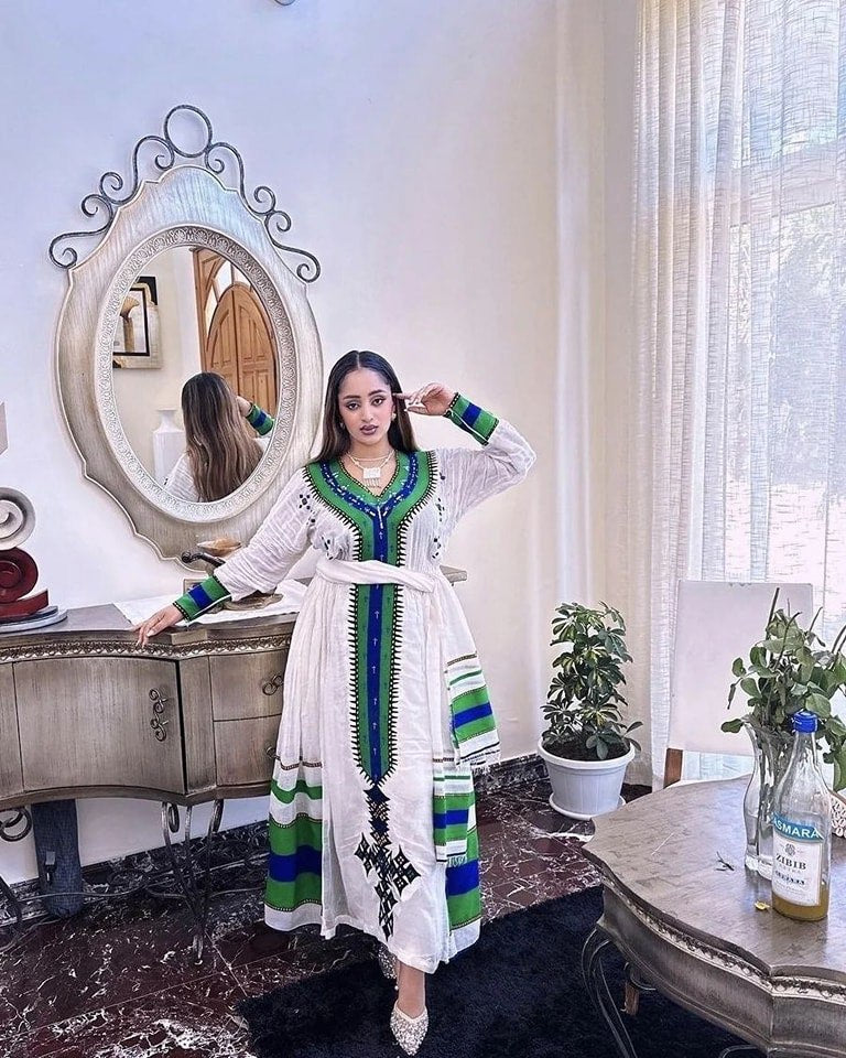 HABESHA TRADITIONAL DRESS | ETHIOPIAN TRADITIONAL DRESS | ETHIOPIAN DRESS