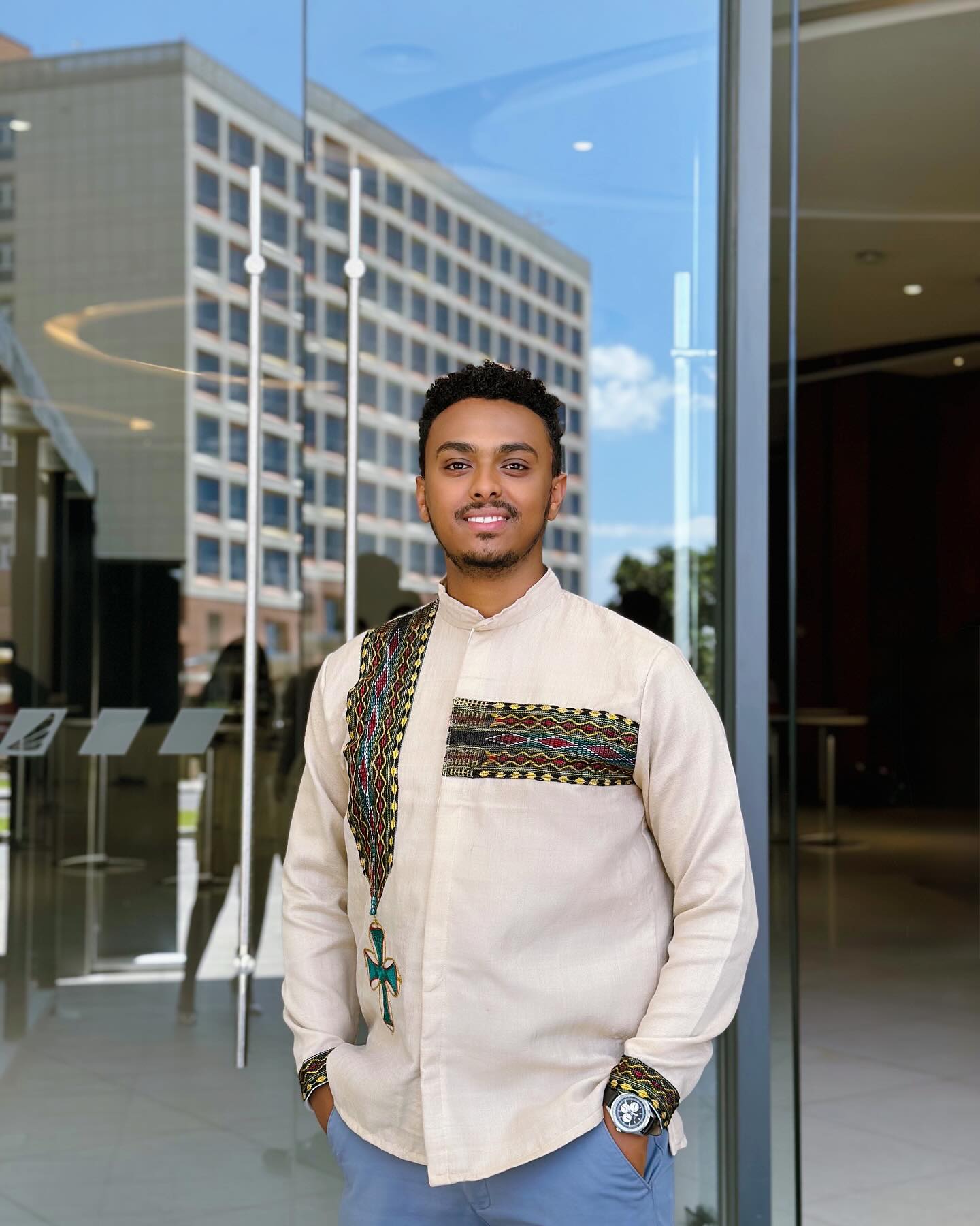 ETHIOPIAN MEN’S TRADITIONAL SHIRT ELEGANCE
