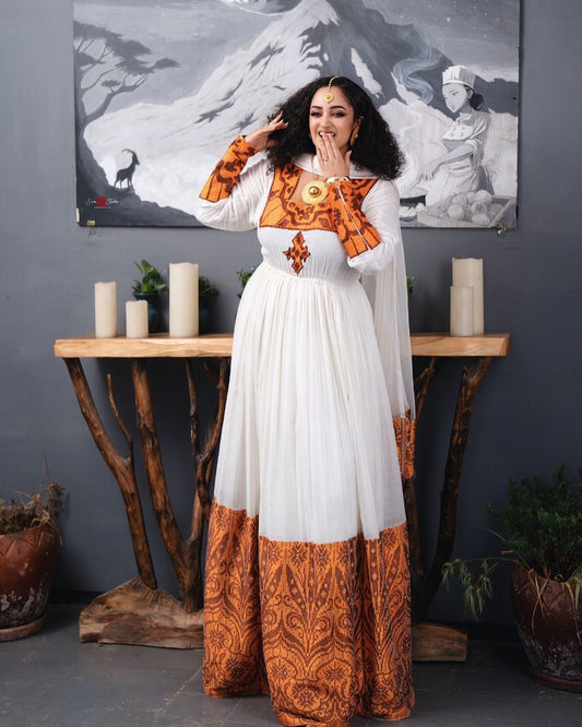 HABESHA DRESS ARTISTIC FASHION SHOWCASE INSPIRED BY TIMELESS ETHIOPIAN TRADITIONAL DRESS CRAFTSMANSHIP