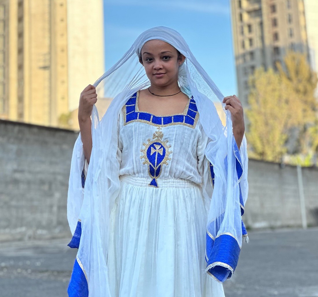 HIWETNESH BEAUTIFUL HABESHA DRESS | HERITAGE HABESHA KEMIS | TIMELESS ETHIOPIAN CLOTHING