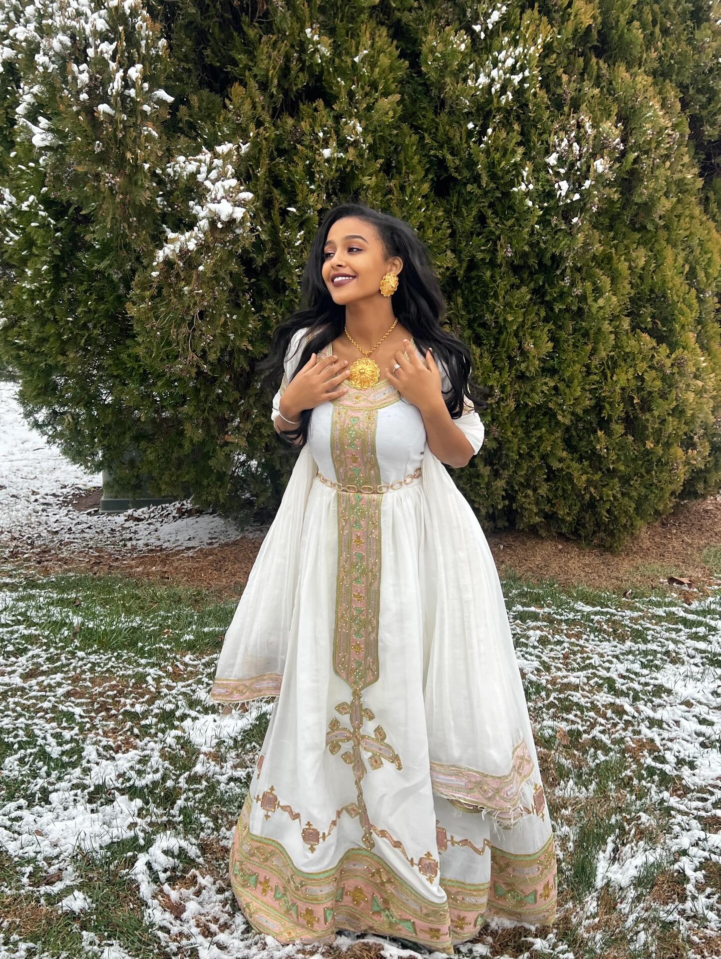 ASEGED HABESHA KEMIS ONLINE | CEREMONIAL HABESHA DRESS | CULTURAL ERITREAN DRESS