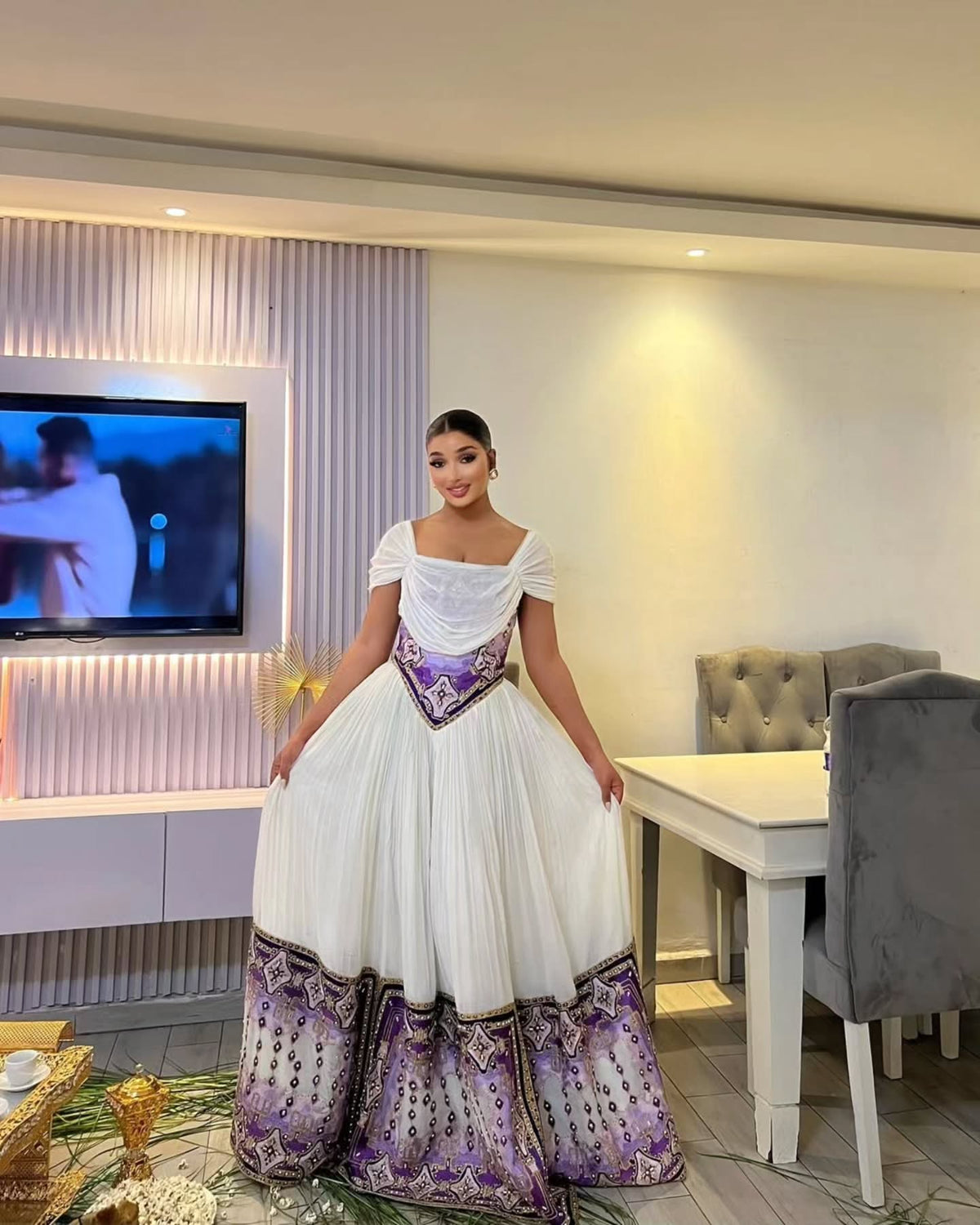 HABESHA DRESS FOR WEDDINGS INSPIRED BY ETHIOPIAN TRADITIONAL DRESS