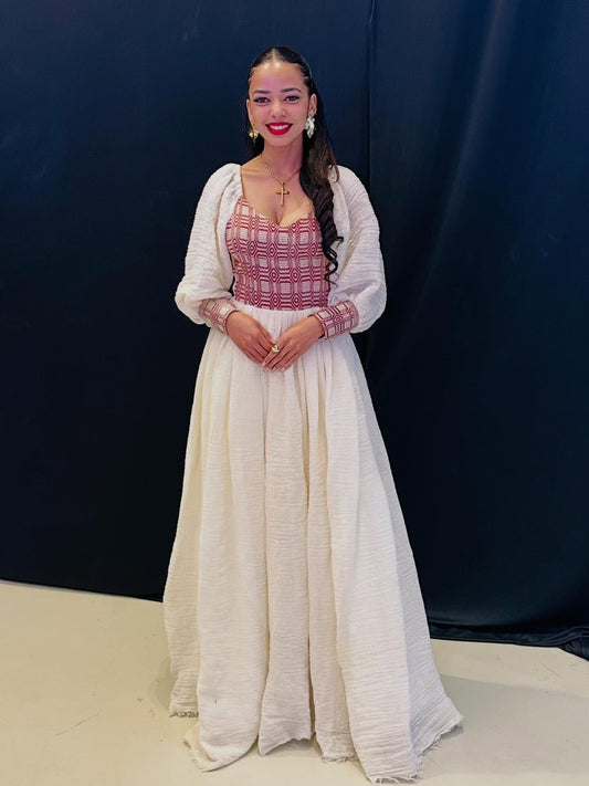 HABESHA KEMIS COLLECTION | HABESHA DRESS WITH AUTHENTIC DESIGN | ETHIOPIAN TRADITIONAL DRESS WEAR