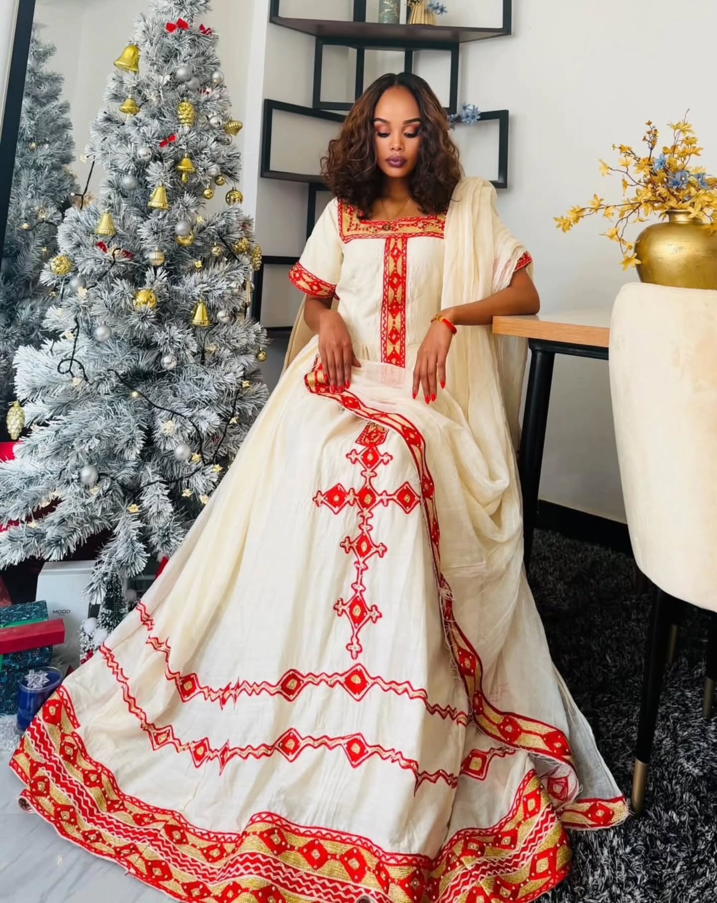 SHORT SLEEVE HABESHA DRESS COLLECTION ROOTED IN ETHIOPIAN CLOTHING AND TRADITIONAL CULTURE