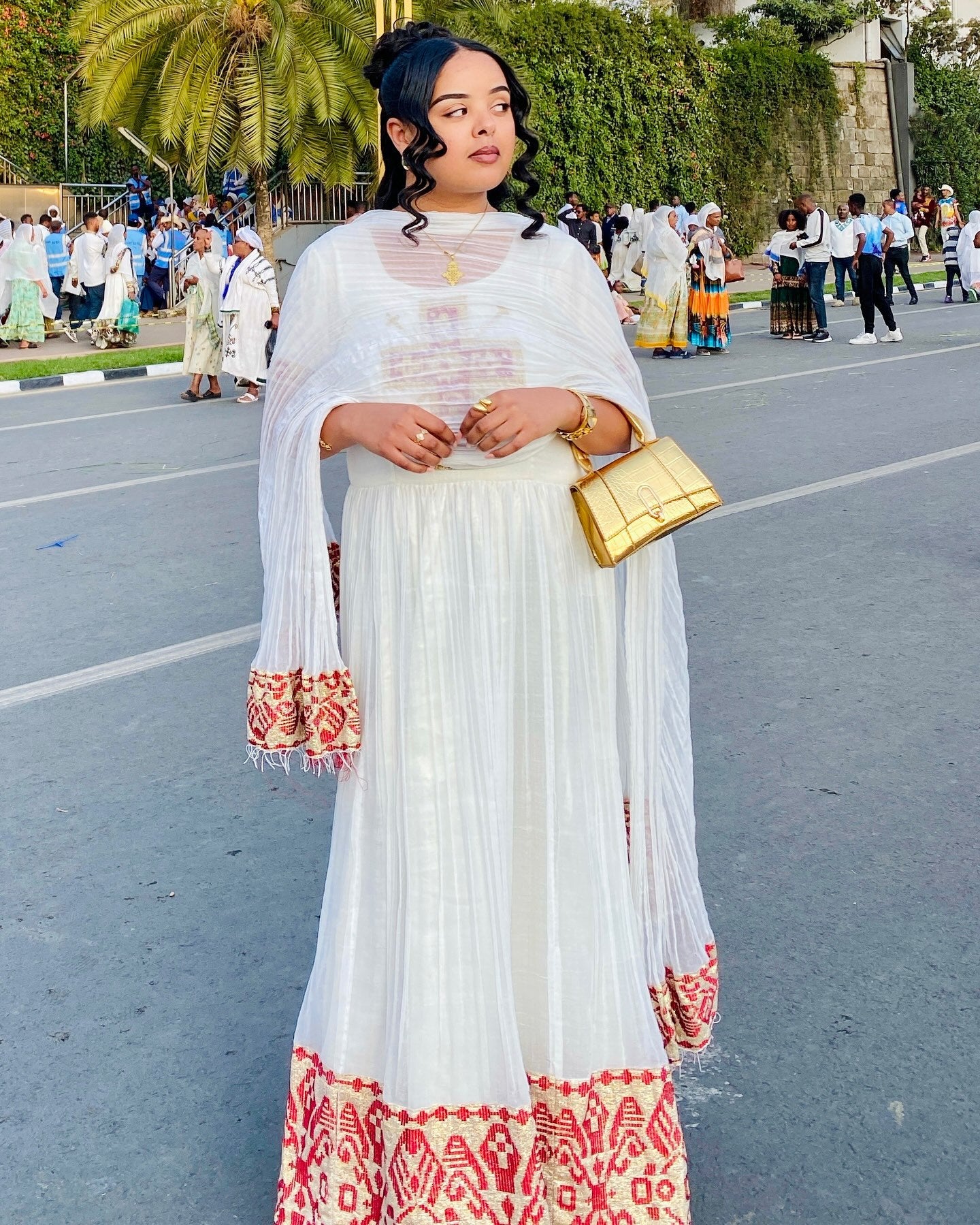 SHORT SLEEVE HABESHA DRESS | AUTHENTIC TRADITIONAL ETHIOPIAN CLOTHING