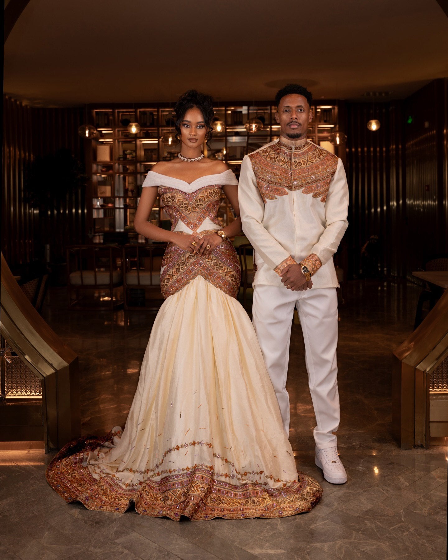 ELEGANT HABESHA KEMIS FOR COUPLES – MATCHING HABESHA DRESS SETS & TRADITIONAL ETHIOPIAN DRESS FOR HIM & HER
