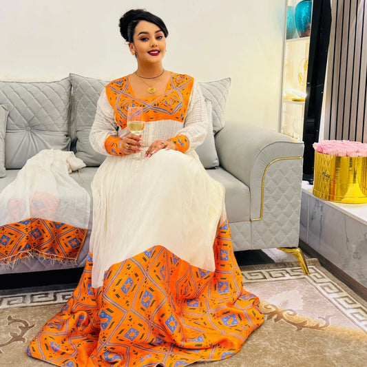  HABESHA KEMIS STYLE | TRADITIONAL HABESHA DRESS | HANDWOVEN HABESHA KEMIS 