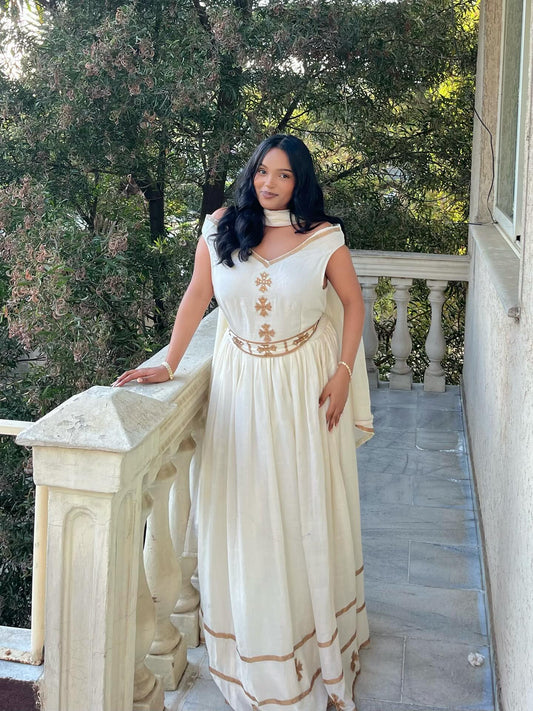 AUTHENTIC HABESHA TRADITIONAL ATTIRE INSPIRED BY ETHIOPIAN AND ERITREAN CULTURAL HERITAGE