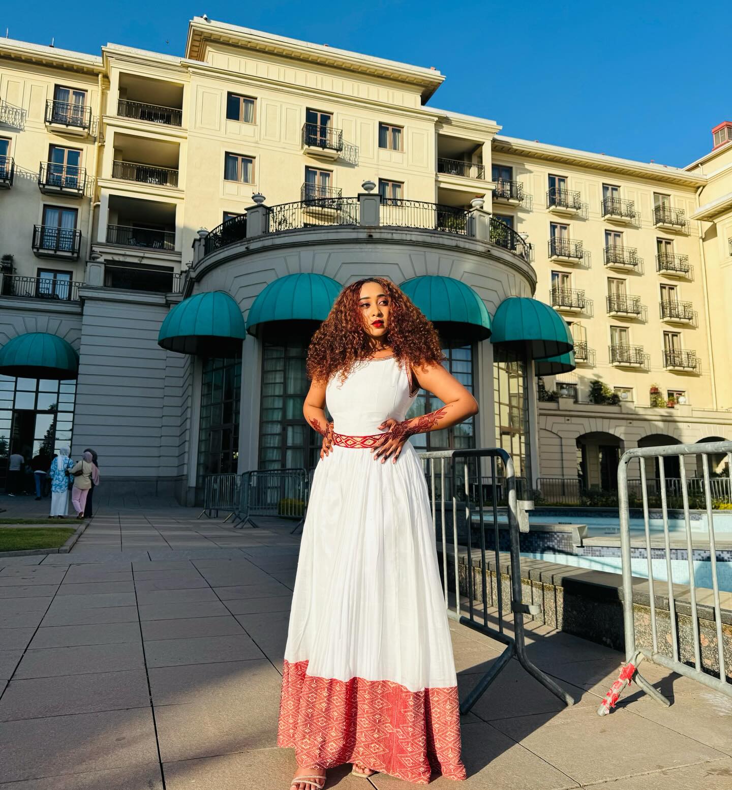 AUTHENTIC SLEEVELESS HABESHA TRADITIONAL DRESS INSPIRED BY ERITREAN AND ETHIOPIAN CULTURAL HERITAGE