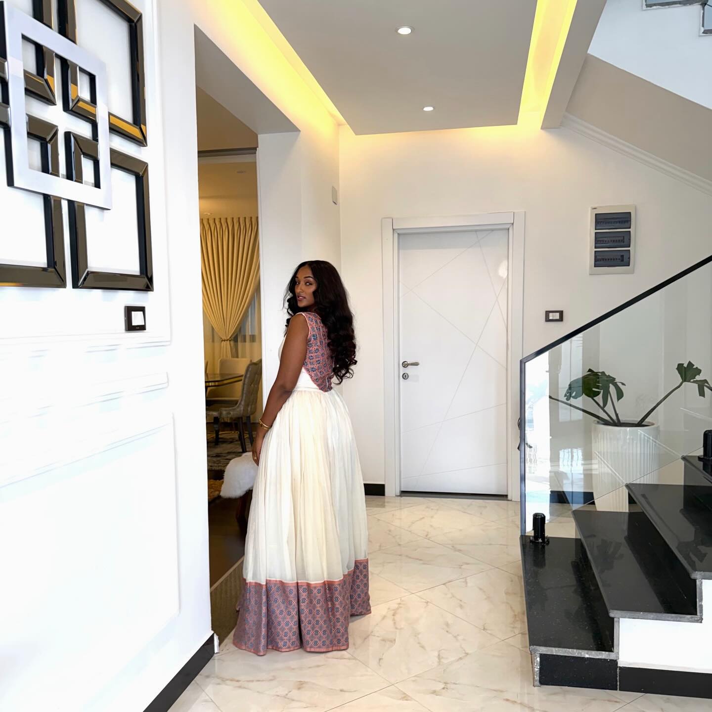 FEYSE AUTHENTIC ETHIOPIAN DRESS | SLEEVELESS HABESHA KEMIS | HANDWOVEN HABESHA DRESS FROM ETHIOPIAN HERITAGE