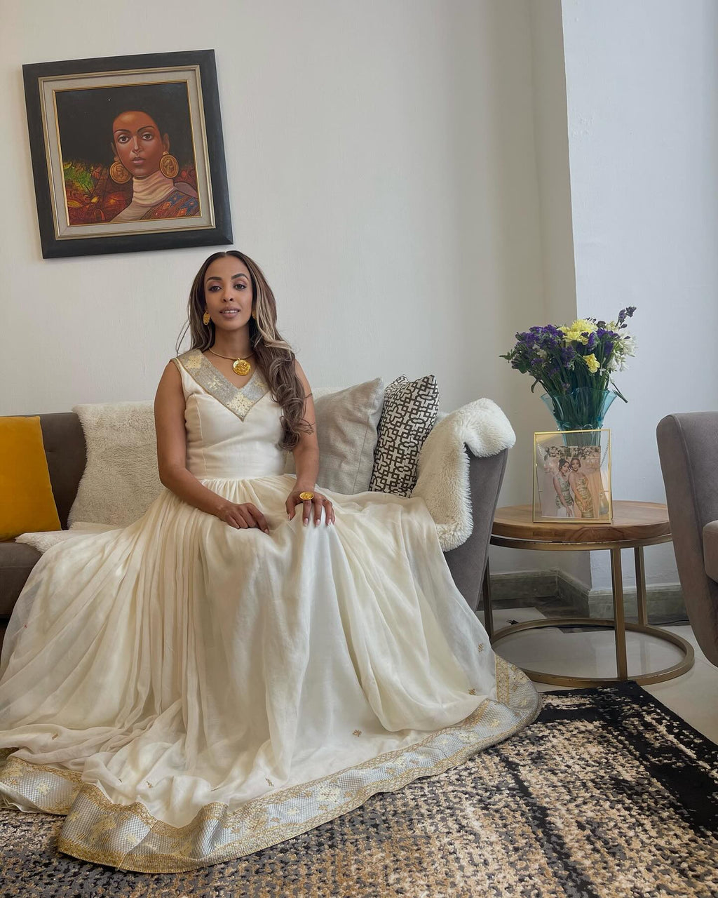 SLEEVELESS HABESHA DRESS WITH BEAUTIFUL STYLE | TRADITIONAL ETHIOPIAN CLOTHING