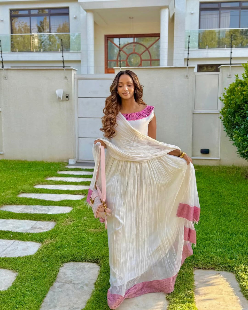 SELAM ELEGANT TRADITIONAL DRESS | SIMPLE HABESHA DRESS | MINIMALIST HABESHA KEMIS