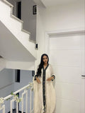 Ruth - Black Embroidered Habesha Kemis | Handmade Eritrean Dress Hab285