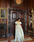 Mesenbet - Gold Embroidered Handwoven Habesha Kemis | Gorgeous Traditional Ethiopian Dress Hab276