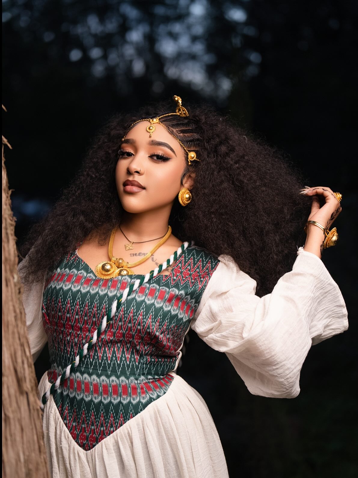 MAKI ETHIOPIAN TRADITIONAL HABESHA DRESS | DETAILED DESIGN HABESHA KEMIS | CULTURAL ETHIOPIAN DRESS FOR EVENTS