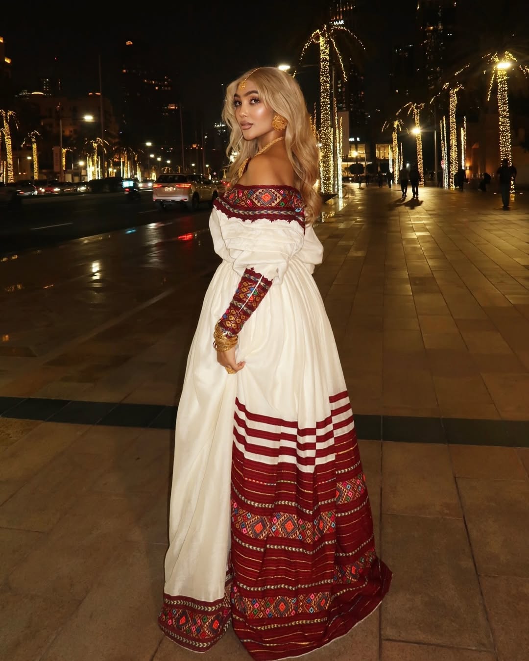 WUBET DARK RED ETHIOPIAN DRESS | MODERN HABESHA DRESS WITH STUNNING DESIGN | TRADITIONAL HABESHA KEMIS FOR CULTURAL EVENTS