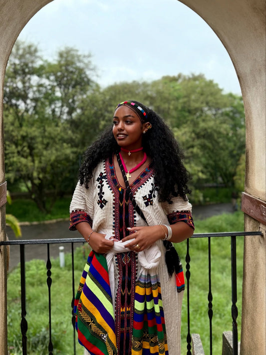 SEMHAL COLORFUL ETHIOPIAN DRESS