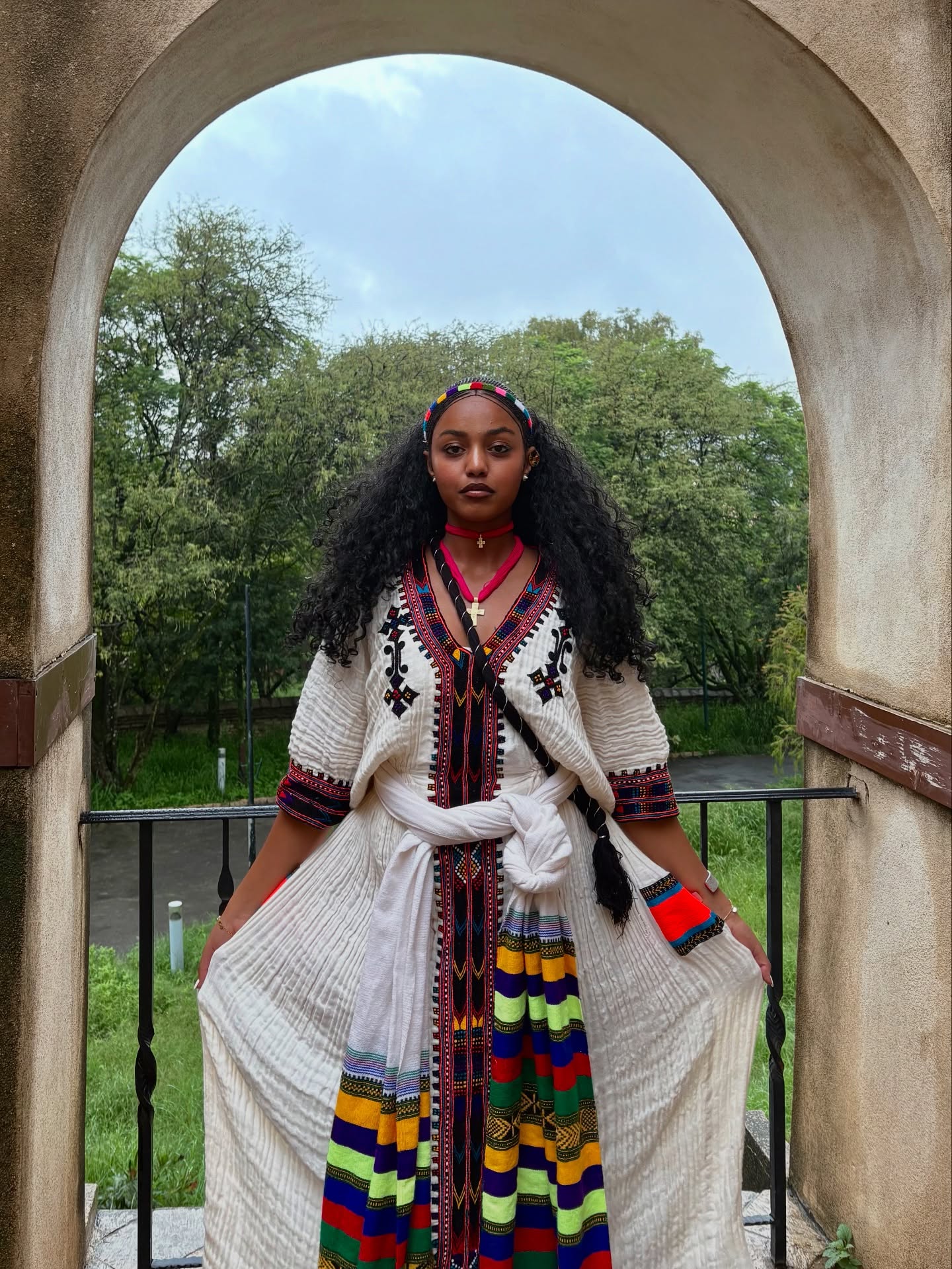 SEMHAL COLORFUL ETHIOPIAN DRESS | FESTIVE HABESHA DRESS | TRADITIONAL HABESHA KEMIS WITH EMBROIDERY
