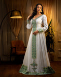 GREEN & BLUE SHINY ETHIOPIAN DRESS 