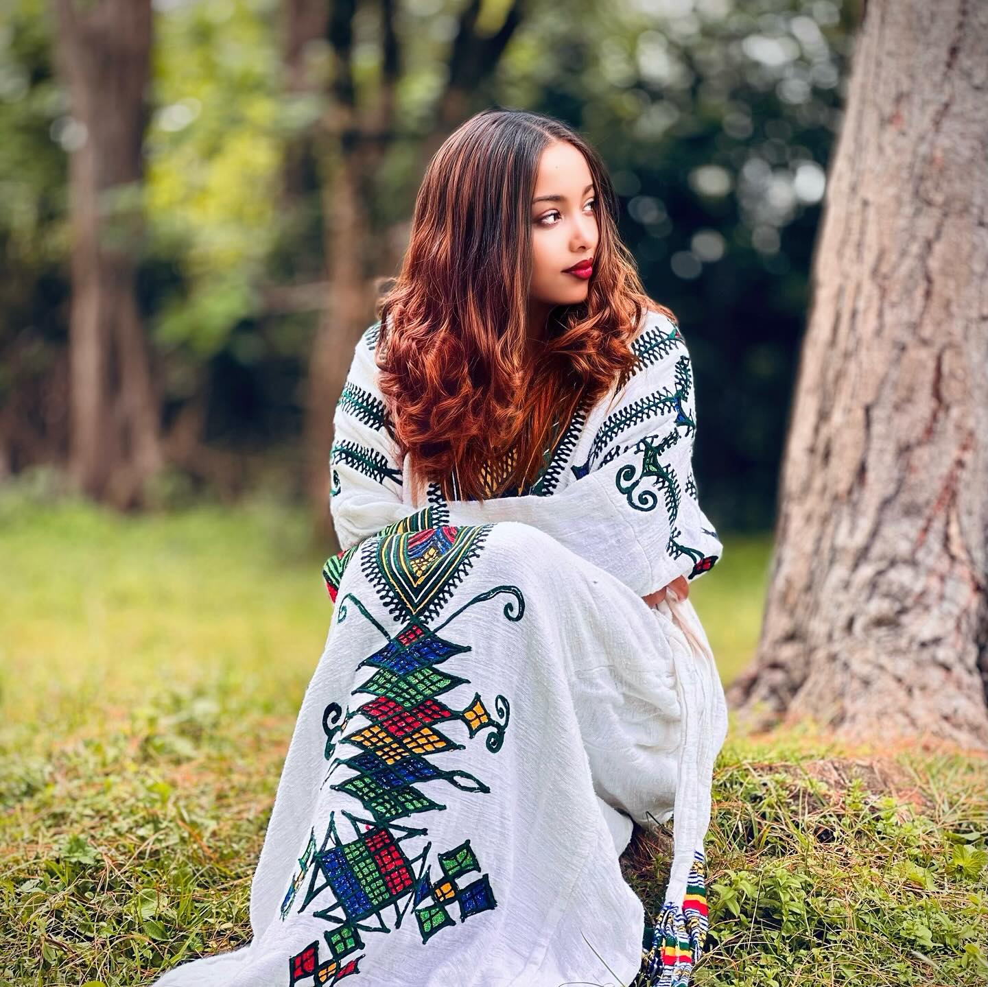 TIHUT GONDAR TRADITIONAL DRESS | COLORFUL HABESHA DRESS | HABESHA KEMIS STYLE