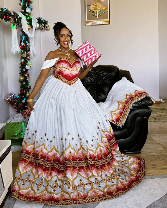 HABESHA DRESS, HABESHA KEMIS AND TRADITIONAL ETHIOPIAN WEDDING DRESS