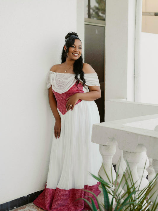 HABESHA KEMIS ELEGANT ETHIOPIAN TRADITIONAL DRESS FOR WOMEN