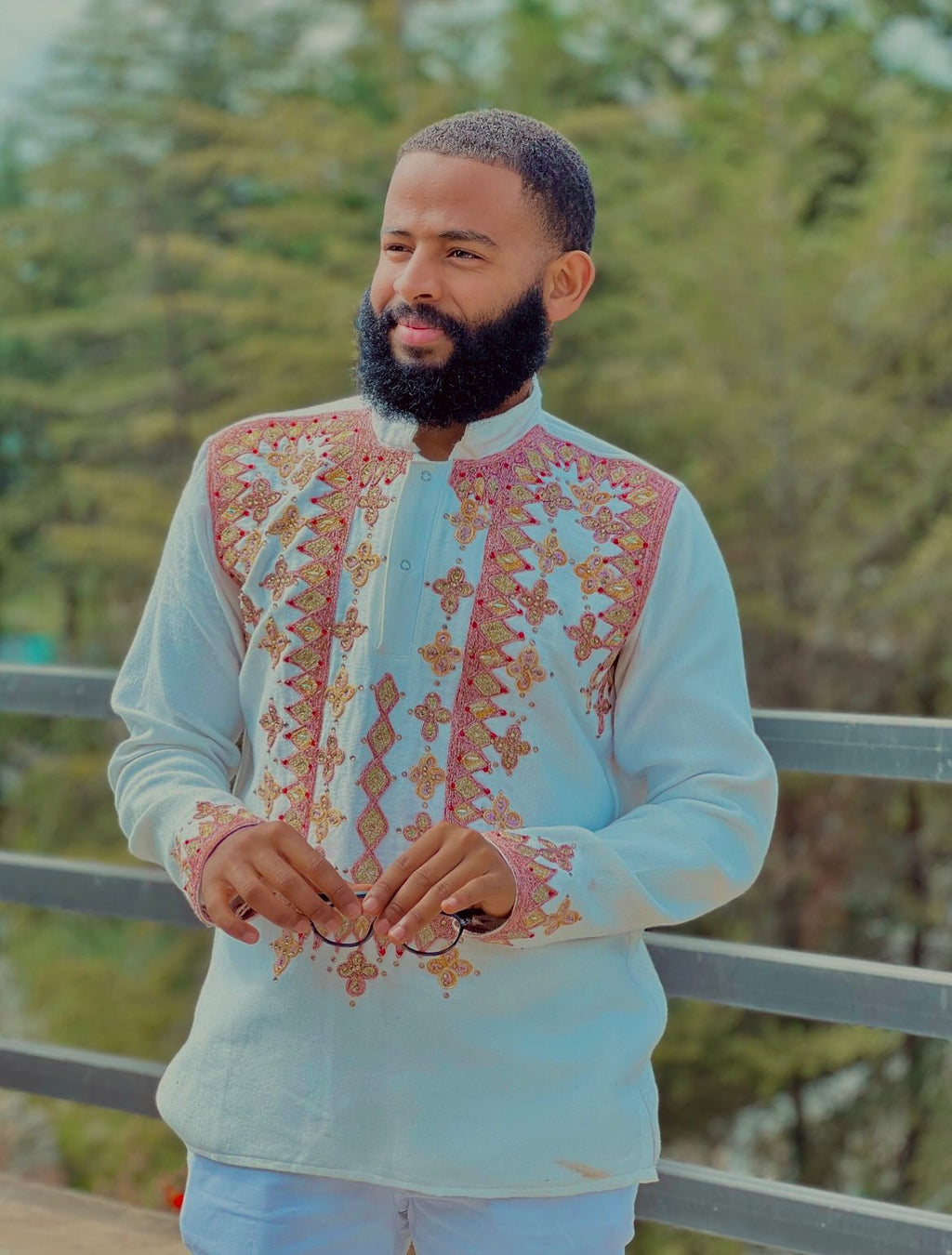 ADONAY ETHIOPIAN MEN’S SHIRT | TRADITIONAL HABESHA WEAR | ETHIOPIAN CLOTHING FOR MEN