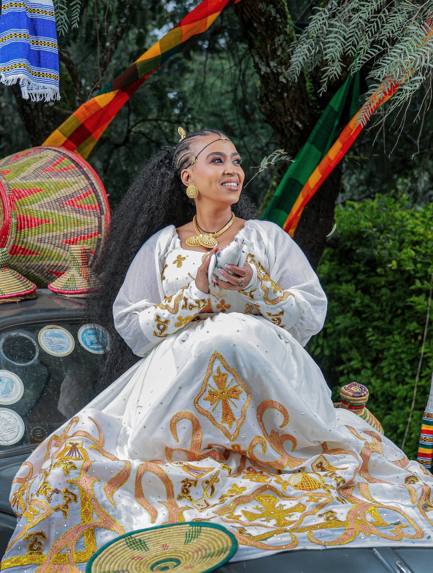 MUNIT LONG SLEEVE HABESHA KEMIS | ELEGANT TRADITIONAL ETHIOPIAN DRESS | HABESHA DRESS FOR EVENTS