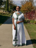 SHORT SLEEVE HABESHA DRESS – STYLISH HABESHA CLOTH & TRADITIONAL ETHIOPIAN DRESS DESIGN