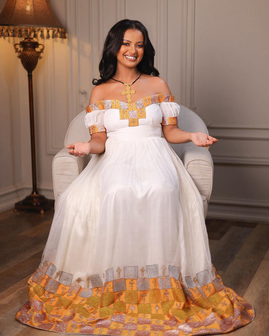 HABESHA DRESS – ELEGANT TRADITIONAL ETHIOPIAN CLOTHING & ETHIOPIAN WEDDING DRESS