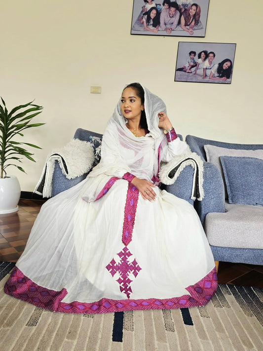 STUNNING HABESHA DRESS – SHOP HABESHA KEMIS ONLINE IN ETHIOPIAN CLOTHING STYLE