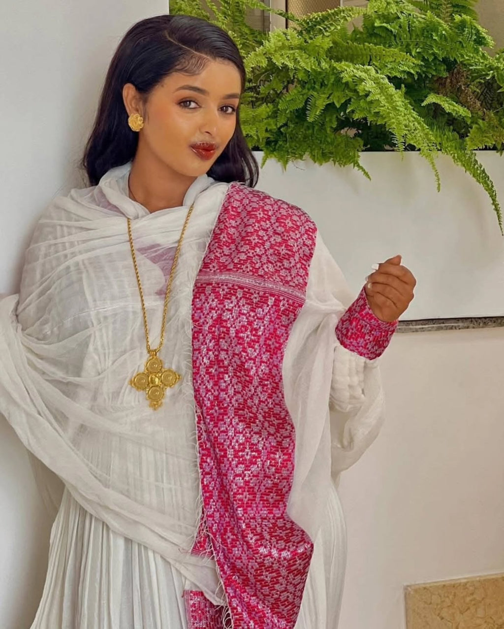 WUBETNESH ROYAL BLOOM HABESHA KEMIS | TIMELESS TRADITIONAL ETHIOPIAN DRESS | FESTIVE HABESHA DRESS