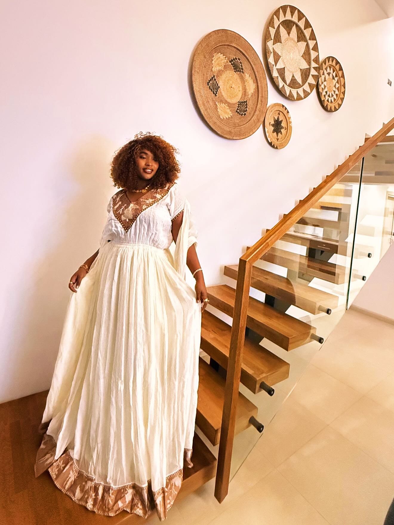 WIDNESH TRADITIONAL ETHIOPIAN DRESS | CLASSIC HABESHA KEMIS | VIBRANT HABESHA DRESS FOR FESTIVES