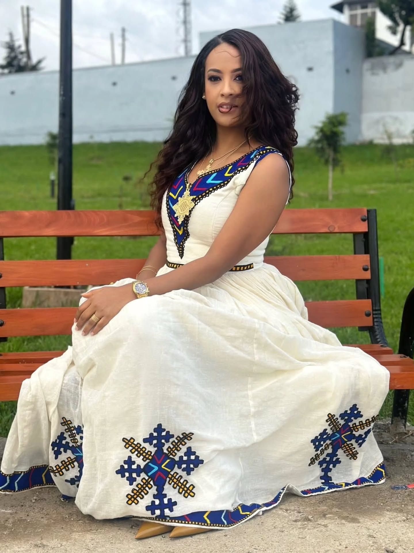 WOZAM WHITE HABESHA DRESS | STUNNING ETHIOPIAN DRESS | CLASSIC HABESHA KEMIS