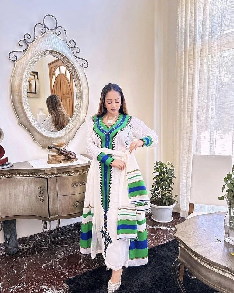 ABIGIYA ETHIOPIAN DRESS COLLECTION | AUTHENTIC HABESHA KEMIS | HABESHA DRESS HERITAGE WEAR