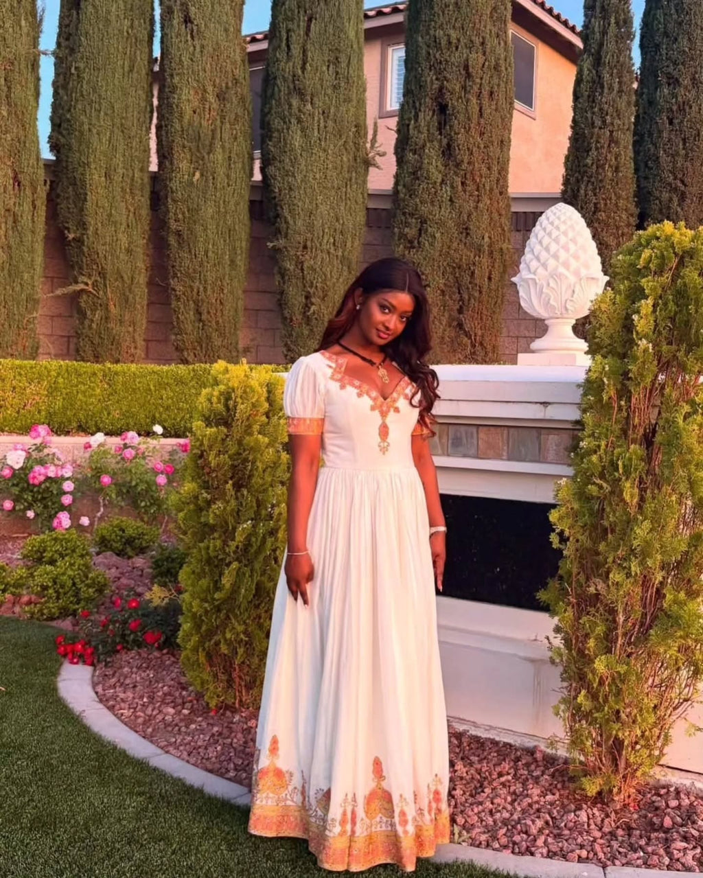 ABSALAT TRADITIONAL ETHIOPIAN DRESS | HABESHA DRESS FOR FESTIVE | HABESHA KEMIS ONLINE
