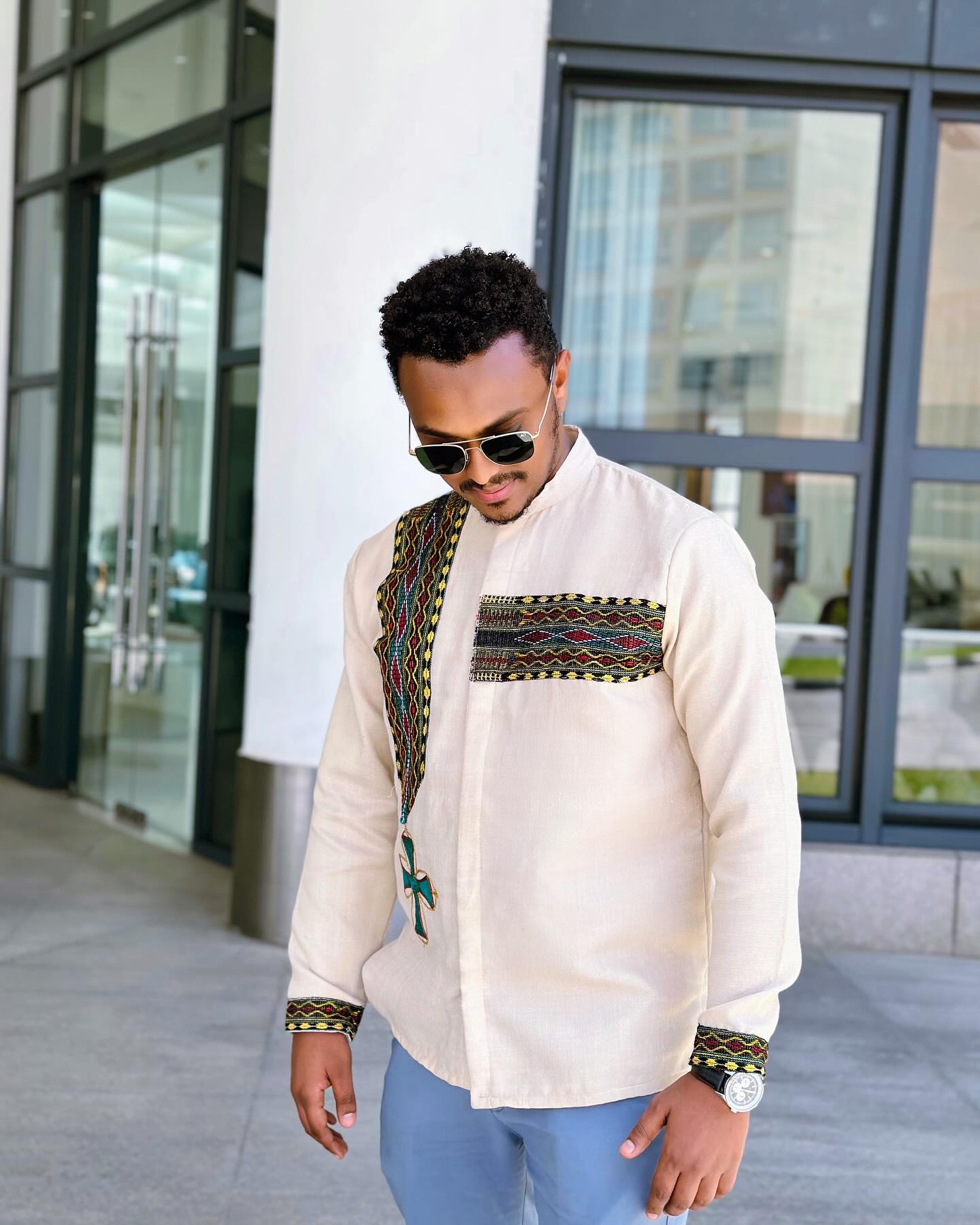 ZACK ETHIOPIAN MEN’S CULTURAL SHIRT | CLASSIC MEN’S SHIRT | TRADITIONAL ELEGANCE