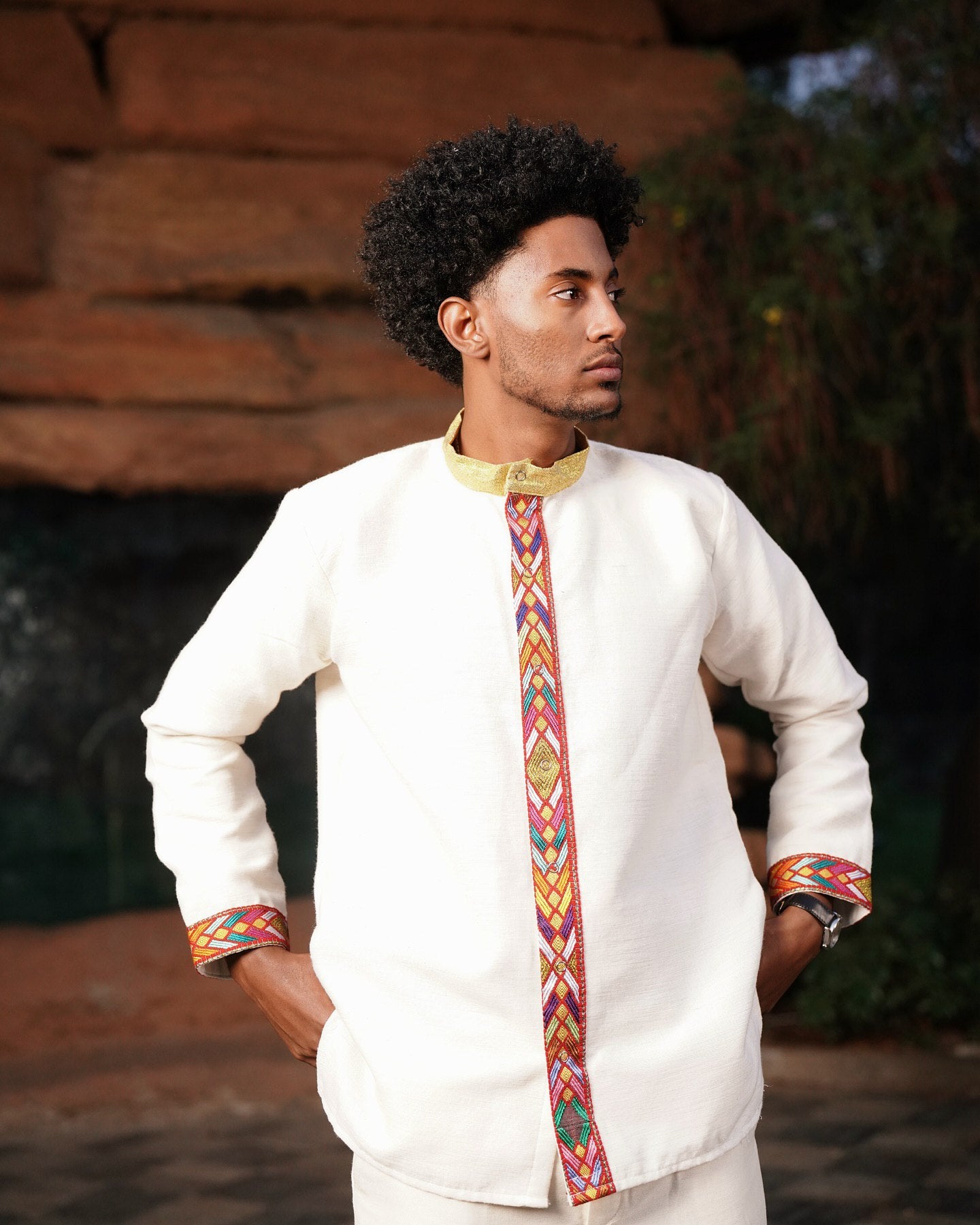 MSIKIR ETHIOPIAN MEN’S TRADITIONAL SHIRT AND PANTS | MEN'S OUTFIT | HABESHA MEN'S CLOTHING