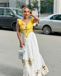 HABESHA KEMIS – ELEGANT TRADITIONAL HABESHA DRESS WITH MODERN CULTURAL DETAILS